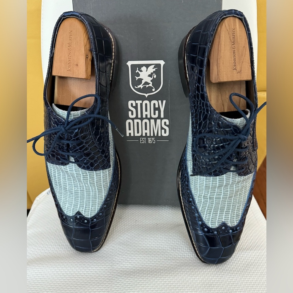 Men’s Stacy Adam’s leather dress shoe. Worn once to Preakness. Size 11M